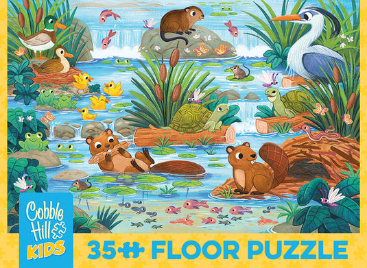 Beaver and Friends (35pc) 35 Piece Jigsaw Puzzle by Cobble Hill