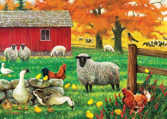 Sheep Farm 35 Piece Tray Jigsaw Puzzle by Cobble Hill - 1
