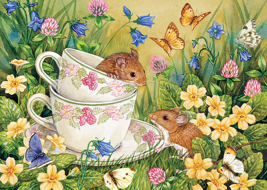 Tiny Tea Time 35 Piece Tray Jigsaw Puzzle by Cobble Hill - 1