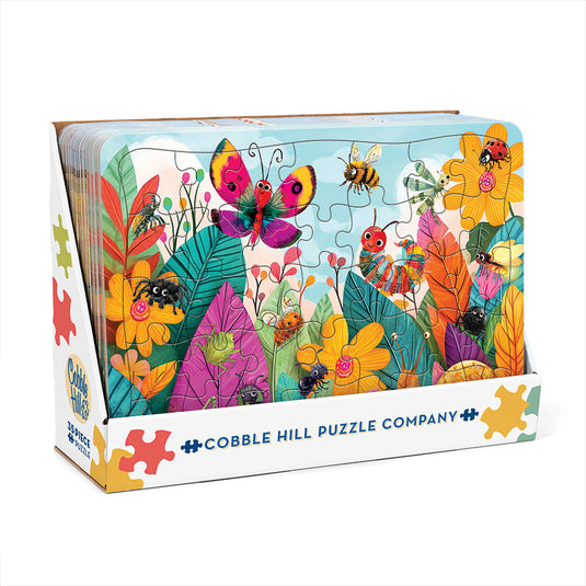 Bugs and Blossoms (tray) 35 Piece Jigsaw Puzzle by Cobble Hill