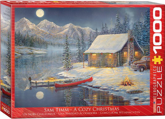 A Cozy Christmas 1000 Piece Jigsaw Puzzle by Eurographics - 1