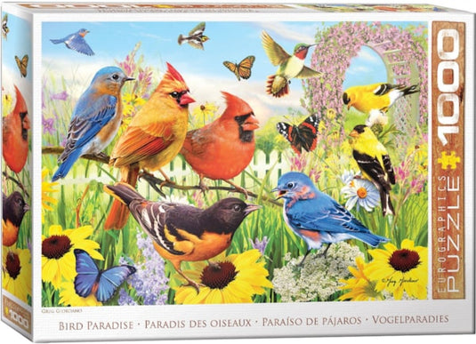 Backyard Birds by G.Giordano 1000 Piece Jigsaw Puzzle by Eurographics - 1