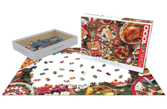 Christmas Dinner 1000 Piece Jigsaw Puzzle by Eurographics - 3