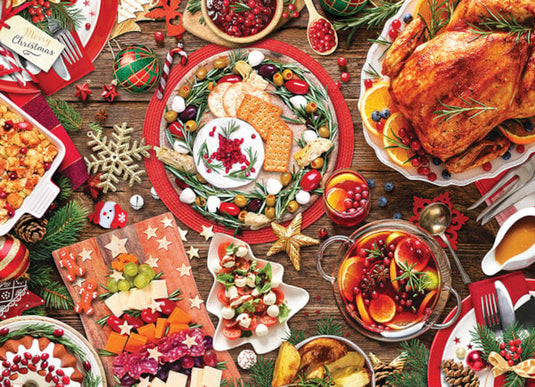 Christmas Dinner 1000 Piece Jigsaw Puzzle by Eurographics - 2
