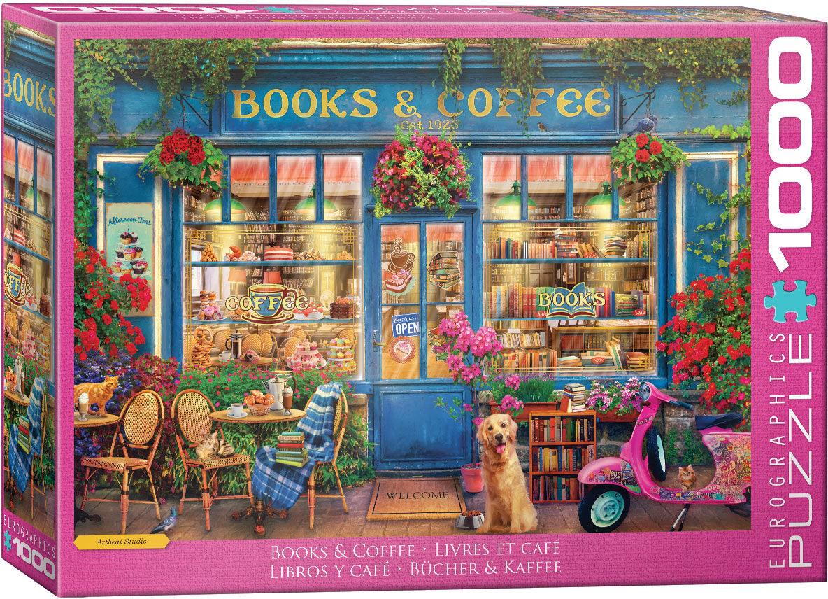 Books & Coffee by Olena 1000 Piece Jigsaw Puzzle by Eurographics