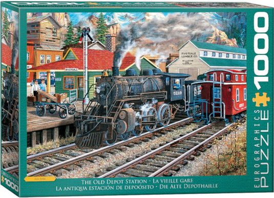 The Old Depot Station 1000 Piece Jigsaw Puzzle by Eurographics - 1