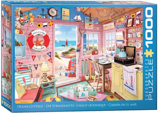 Ocean Cottage 1000 Piece Jigsaw Puzzle by Eurographics - 1