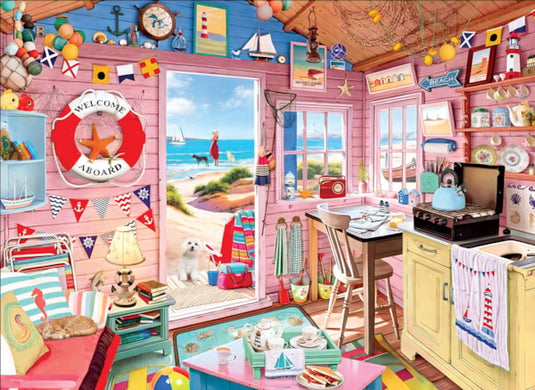 Ocean Cottage 1000 Piece Jigsaw Puzzle by Eurographics - 2