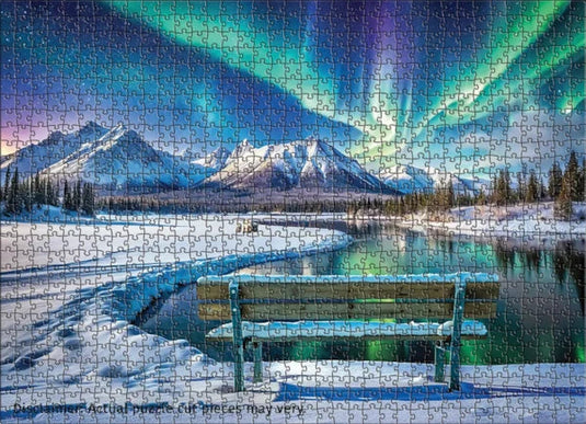 Yukon Aurora Borealis 1000 Piece Jigsaw Puzzle by Eurographics - 3