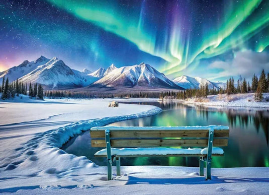 Yukon Aurora Borealis 1000 Piece Jigsaw Puzzle by Eurographics - 2
