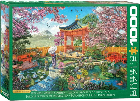 Japanese Spring Garden 1000 Piece Jigsaw Puzzle by Eurographics - 1