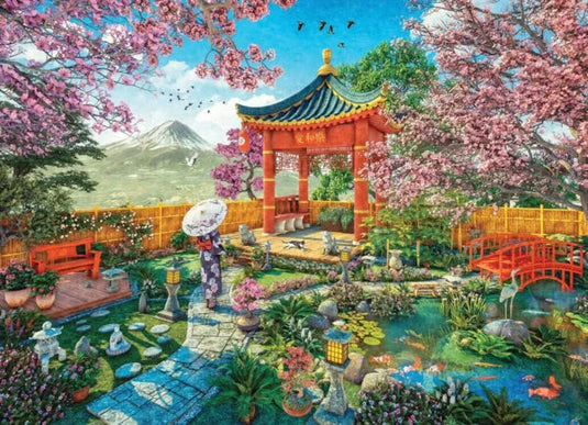 Japanese Spring Garden 1000 Piece Jigsaw Puzzle by Eurographics - 2