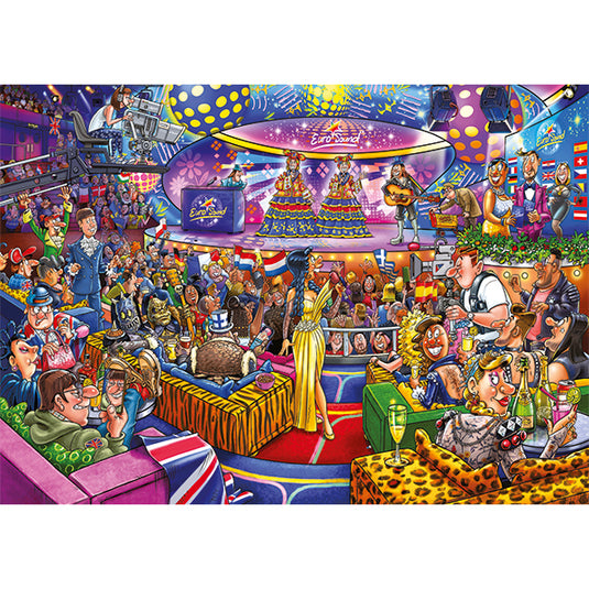 Wasgij Mystery #25: Eurosound Contest! 1000 Piece Jigsaw Puzzle by Jumbo - 2