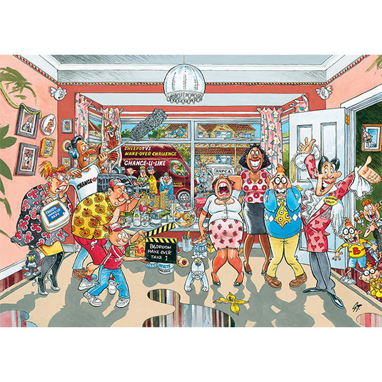 Wasgij Original Retro #9: Home Improvements! 1000 Piece Jigsaw Puzzle by Jumbo - 2
