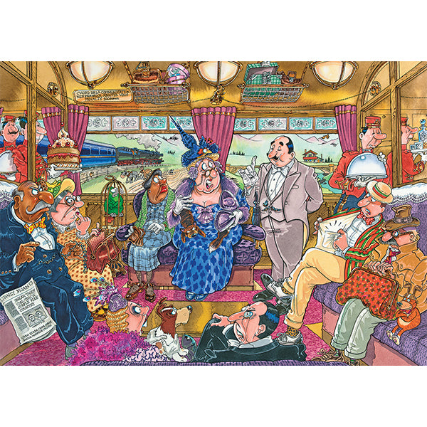 Wasgij Mystery Retro #9: Great Train Robbery! 1000 Piece Jigsaw Puzzle by Jumbo