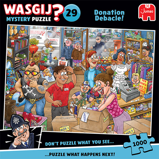 Wasgij Mystery #29 Donation Debacle 1000 Piece Jigsaw Puzzle by Jumbo