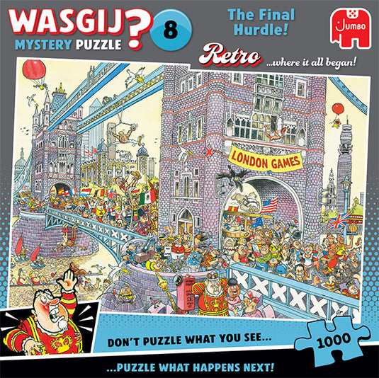 Wasgij Retro Mystery #8 The Final Hurdle! 1000 Piece Jigsaw Puzzle by Jumbo