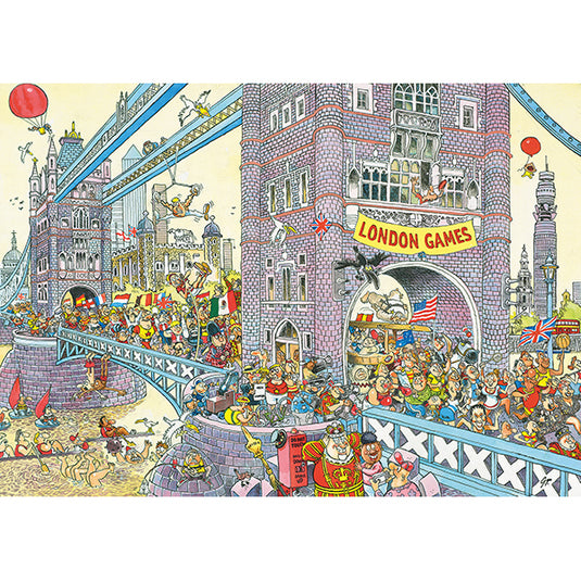 Wasgij Retro Mystery #8 The Final Hurdle! 1000 Piece Jigsaw Puzzle by Jumbo