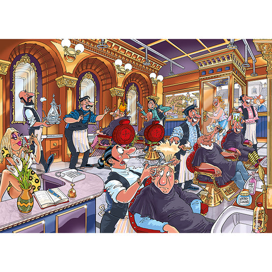 Wasgij Mystery #27 A Close Shave 1000 Piece Jigsaw Puzzle by Jumbo