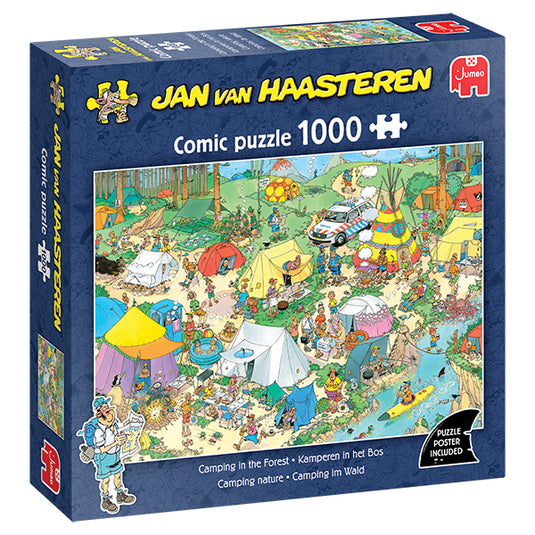 Camping in the Forest 1000 Piece Jigsaw Puzzle by Jumbo