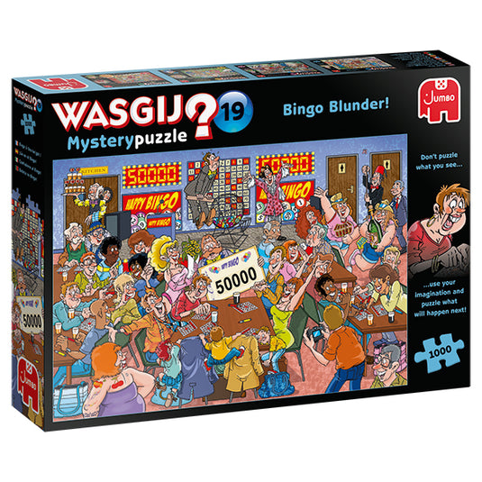 Wasgij Mystery #19: Bingo Blunder! 1000 Piece Jigsaw Puzzle by Jumbo - 1