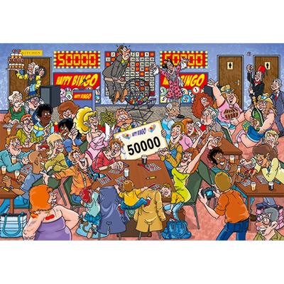 Wasgij Mystery #19: Bingo Blunder! 1000 Piece Jigsaw Puzzle by Jumbo - 2