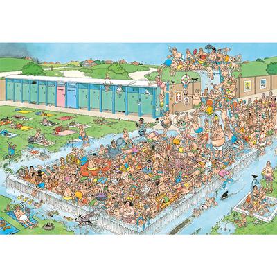 Pool Pile-Up 1000 Piece Jigsaw Puzzle by Jumbo - 2