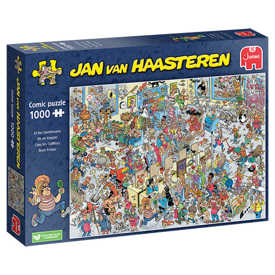 At the Hairdressers 1000 Piece Jigsaw Puzzle by Jumbo - 1