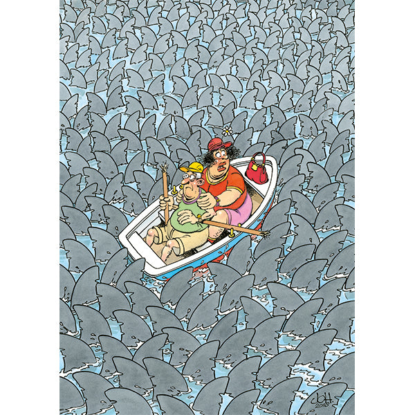 Shark Mania Expert 500 Piece Jigsaw Puzzle by Jumbo