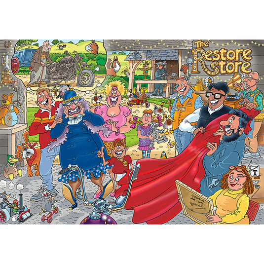Wasgij Original #41: The Restore Store 1000 Piece Jigsaw Puzzle by Jumbo - 2