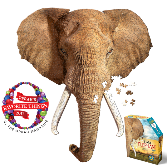 I Am Elephant 700 Piece Puzzle by Madd Capp Main Puzzle