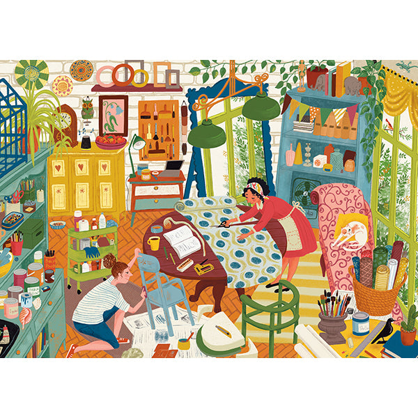 Upcycling Workshop 1000 Piece Jigsaw Puzzle by Falcon