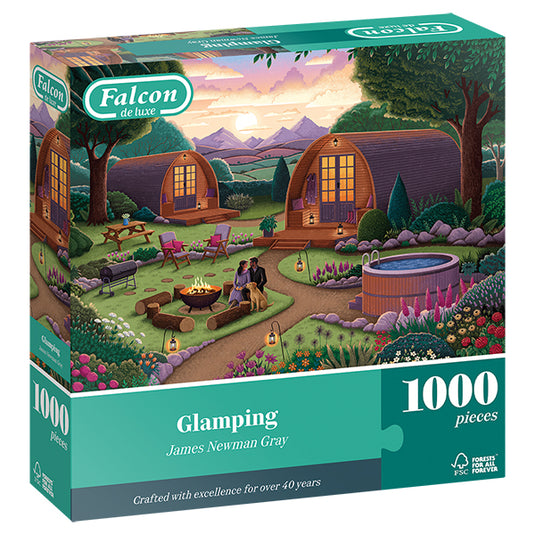 Glamping 1000 Piece Jigsaw Puzzle by Falcon - 1