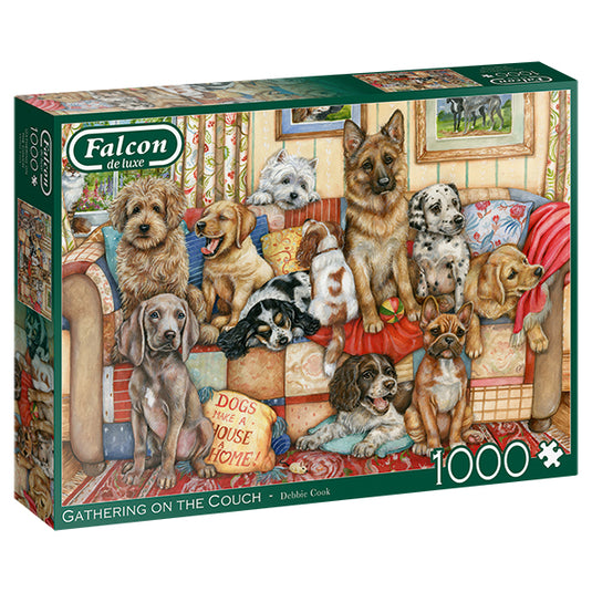 Gathering on the Couch 1000 Piece Jigsaw Puzzle by Falcon - 1