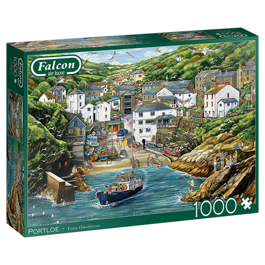 Portloe 1000 Piece Jigsaw Puzzle by Falcon - 1