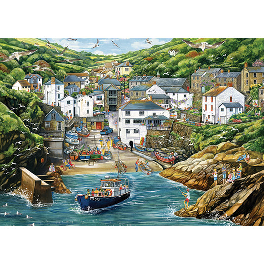 Portloe 1000 Piece Jigsaw Puzzle by Falcon - 2