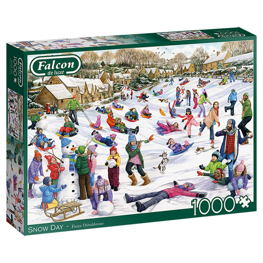 Snow Day 1000 Piece Jigsaw Puzzle by Falcon - 1