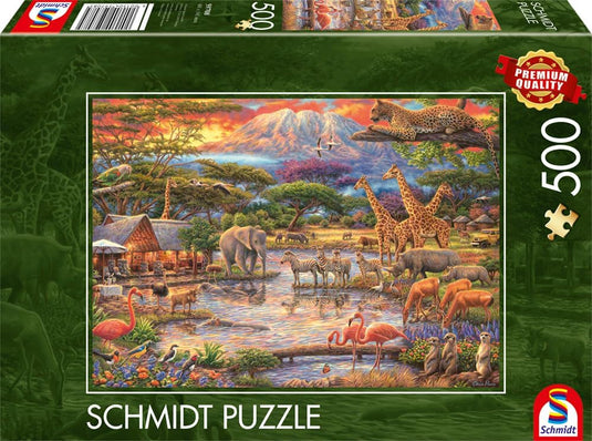Kilimanjaro Paradise 500 Piece Jigsaw Puzzle by Schmidt Puzzle - 2