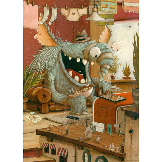 Laundry Day, Zozoville 1000 Piece Jigsaw Puzzle by Heye - 2