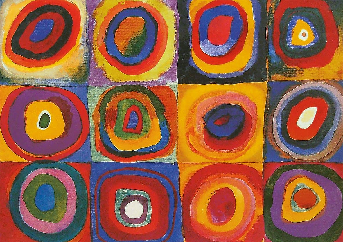 Kandinsky Circles 1000 Piece Jigsaw Puzzle by Piatnik