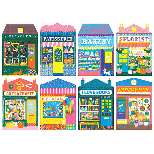 Shops 1000 Piece Jigsaw Puzzle by Happily - 2
