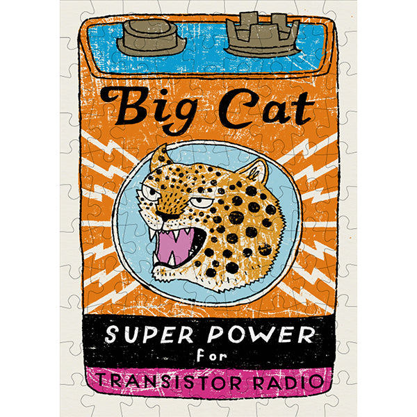 Big Cat Power 99 Piece Jigsaw Puzzle by Happily