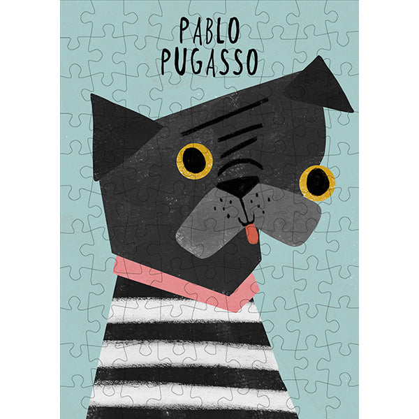 Pablo Pugcasso 99 Piece Jigsaw Puzzle by Happily