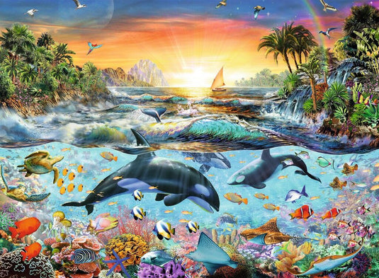 Orca Paradise 200 Piece Jigsaw Puzzle by Ravensburger - 2