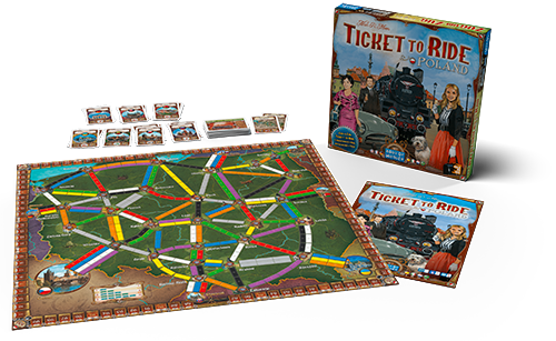 Ticket To Ride: Map #6 1/2 Poland Board Game Expansion by Days Of Wonder