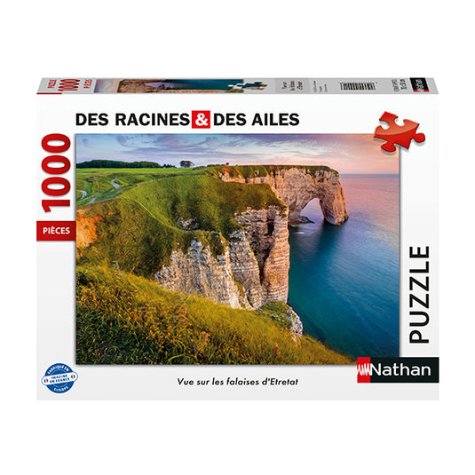 View of the Cliffs of Etretat 1000 Piece Jigsaw Puzzle by Nathan - 1