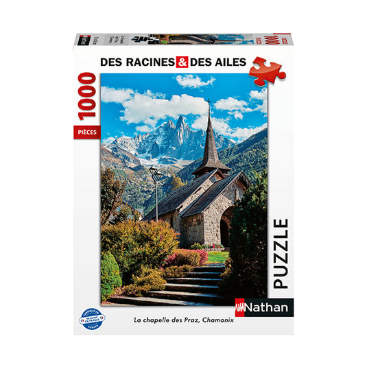 The Chapelle des Praz (Chamonix) 1000 Piece Jigsaw Puzzle by Nathan - 1