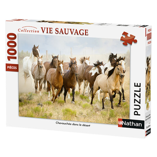 Riding in the Desert 1000 Piece Jigsaw Puzzle by Nathan - 1