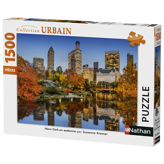 New York in Autumn 1500 Piece Jigsaw Puzzle by Nathan - 1