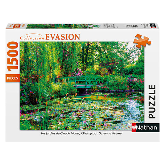 The Gardens of Claude Monet (Giverny) 1500 Piece Jigsaw Puzzle by Nathan - 1